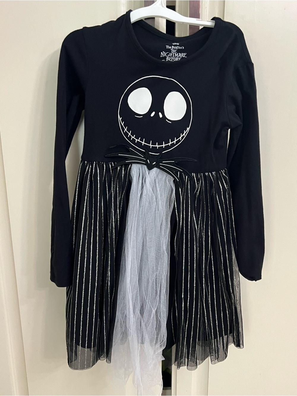 Disney The Nightmare Before Christmas Black & White Jack Skellington Dress